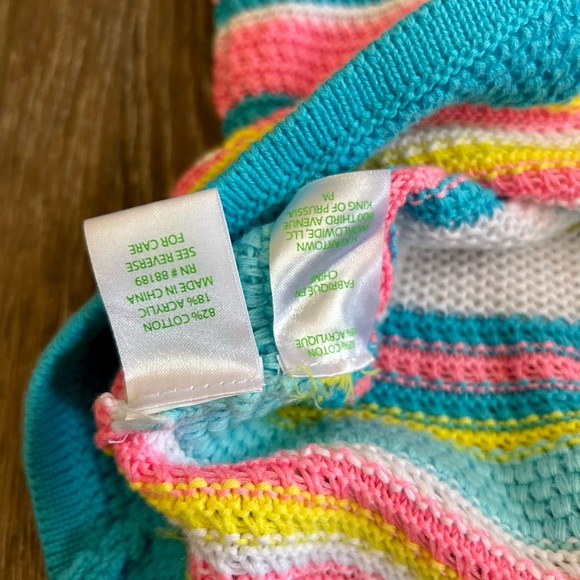 XXS NWOT Ruffle Off Shoulder Striped Lilly Pulitzer Top - Picture 6 of 7